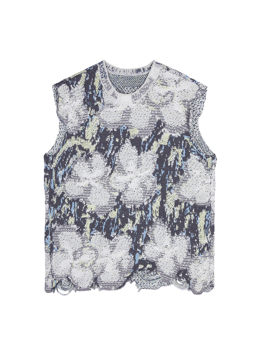 Vest / (ESG) JNBY Relaxed Floral Sweater Vest