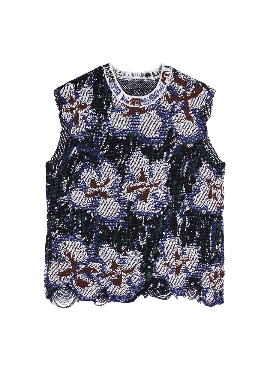 Vest / (ESG) JNBY Relaxed Floral Sweater Vest