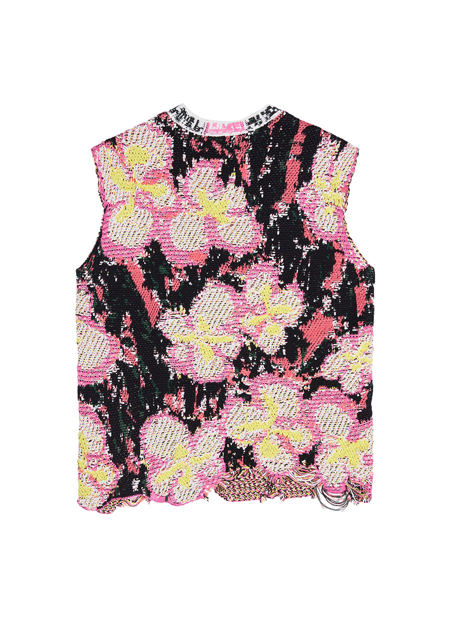 Vest / (ESG) JNBY Relaxed Floral Sweater Vest