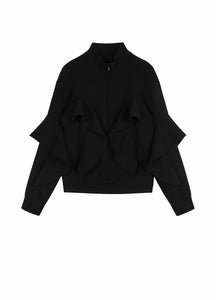 Sweater / JNBY Ruffled Nylon Cardigan