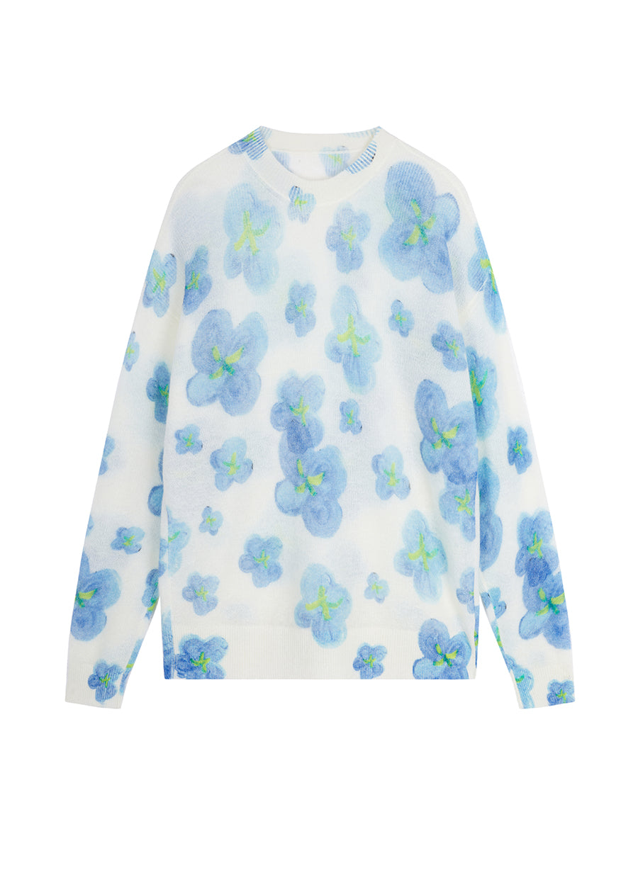 Sweater / JNBY Oversized Floral Prints Sweater