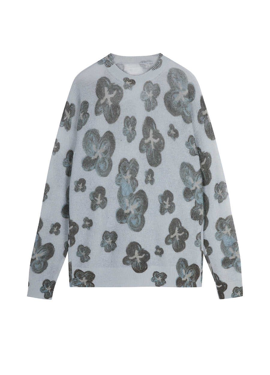 Sweater / JNBY Oversized Floral Prints Sweater