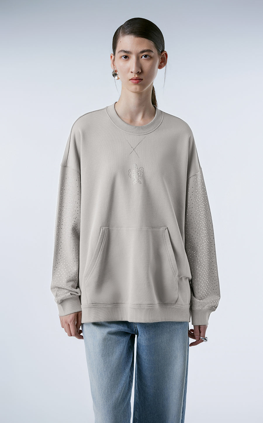 Sweatershirt / JNBY Oversized Cotton Sweatershirt