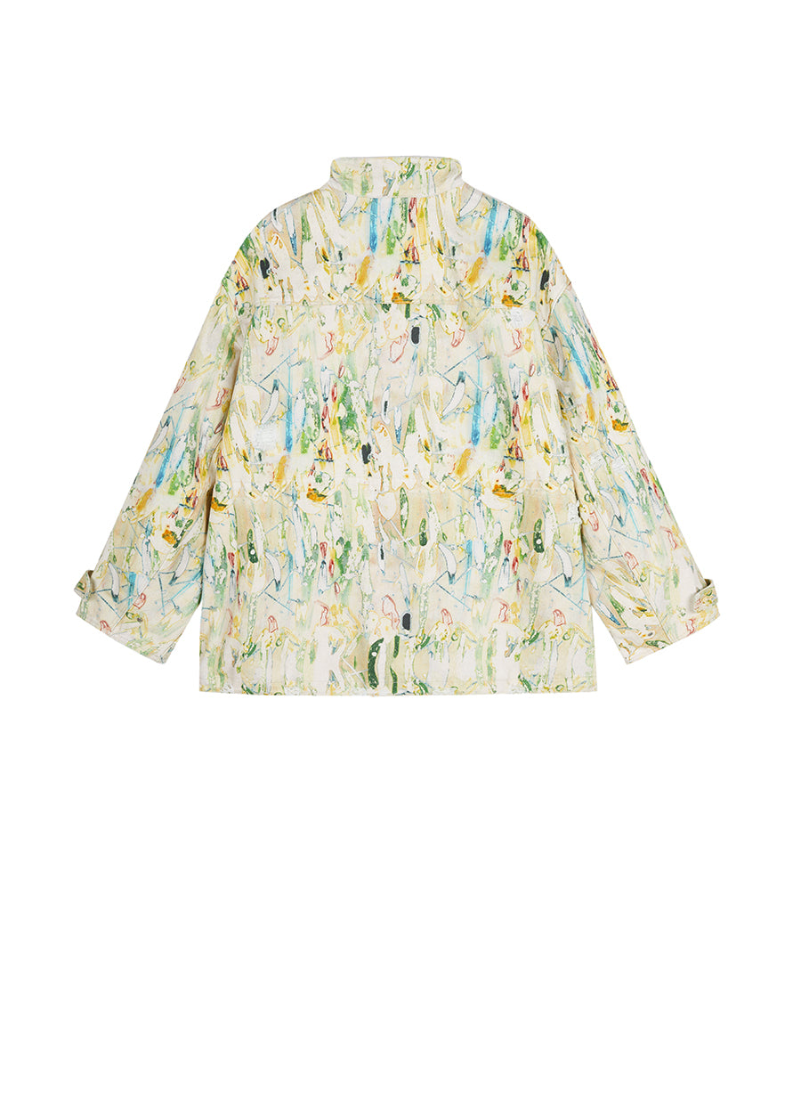 Coat / JNBY Oversized Floral Prints Jacket