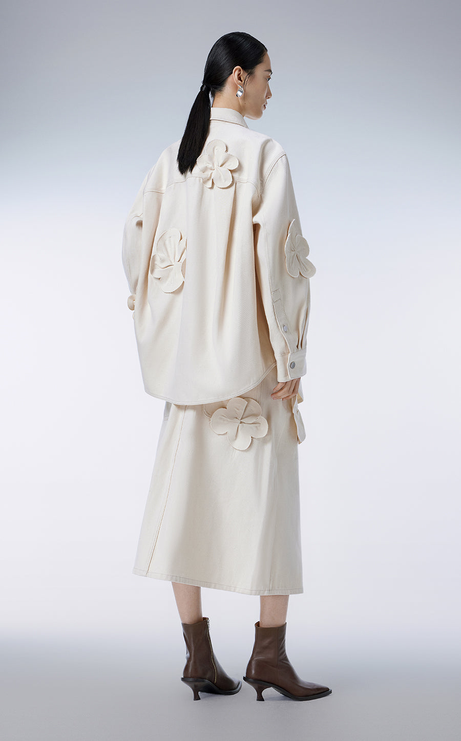 Coat / (ESG) JNBY Oversized 3D-floral Jacket