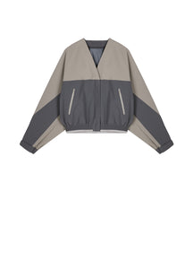 Coat / JNBY Relaxed Nylon Color-block Jacket