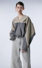 Coat / JNBY Relaxed Nylon Color-block Jacket