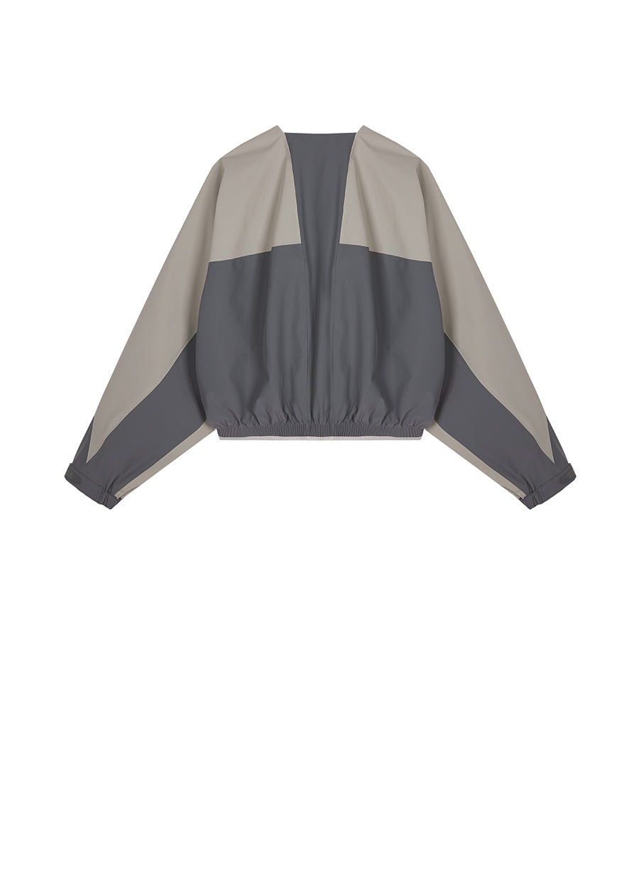 Coat / JNBY Relaxed Nylon Color-block Jacket