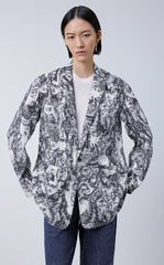 Blazer / (ESG) JNBY Miao-Inspired Prints Blazer