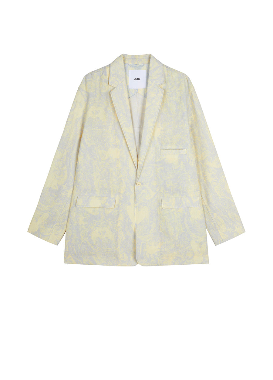 Blazer / (ESG) JNBY Miao-Inspired Prints Blazer