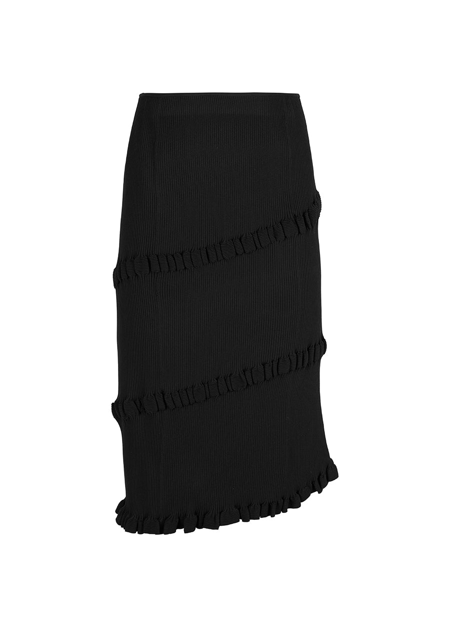 Skirt / JNBY Asymmetric Calf-length Skirt