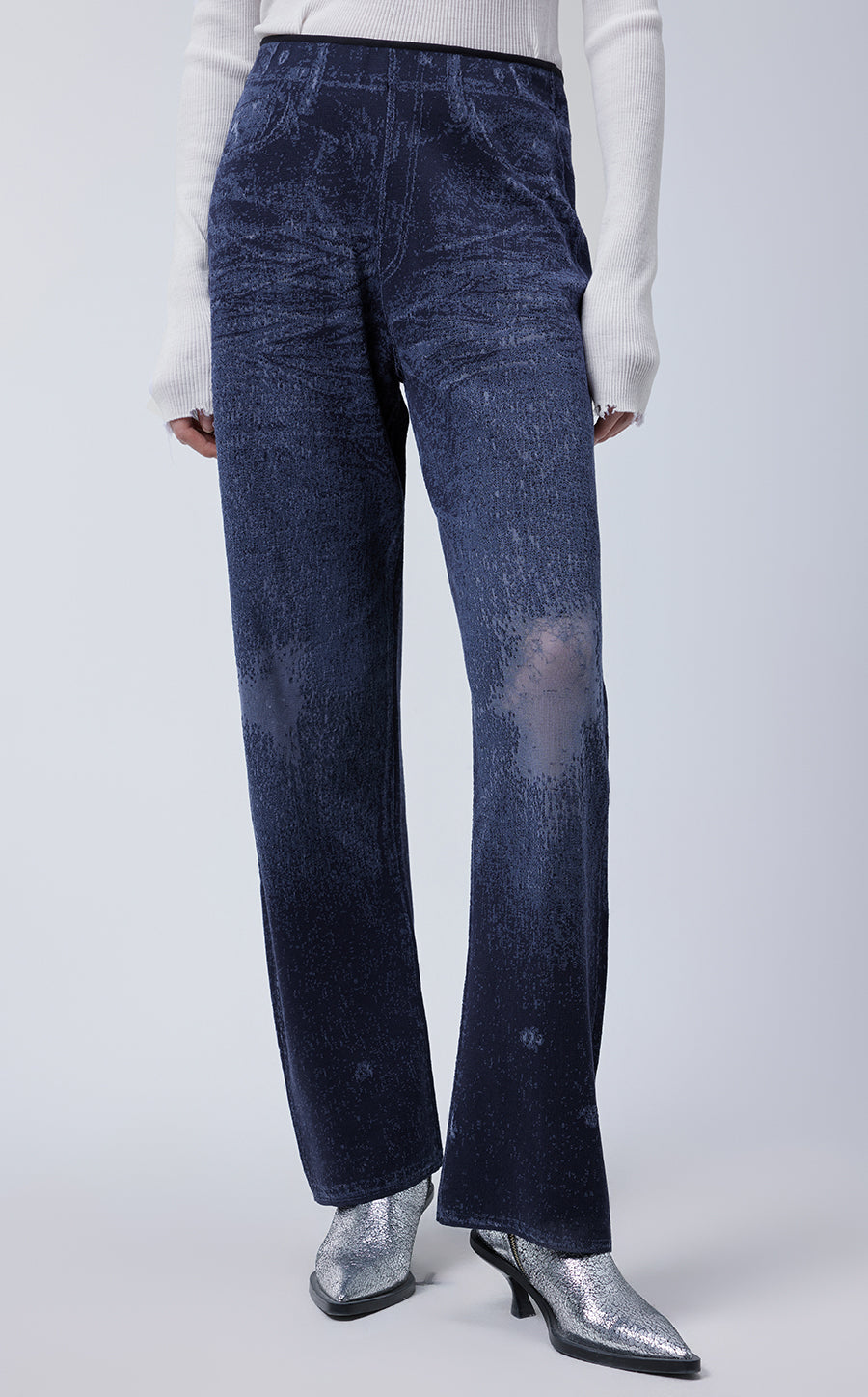 Pants / JNBY Gradient-effect Tapered Jeans