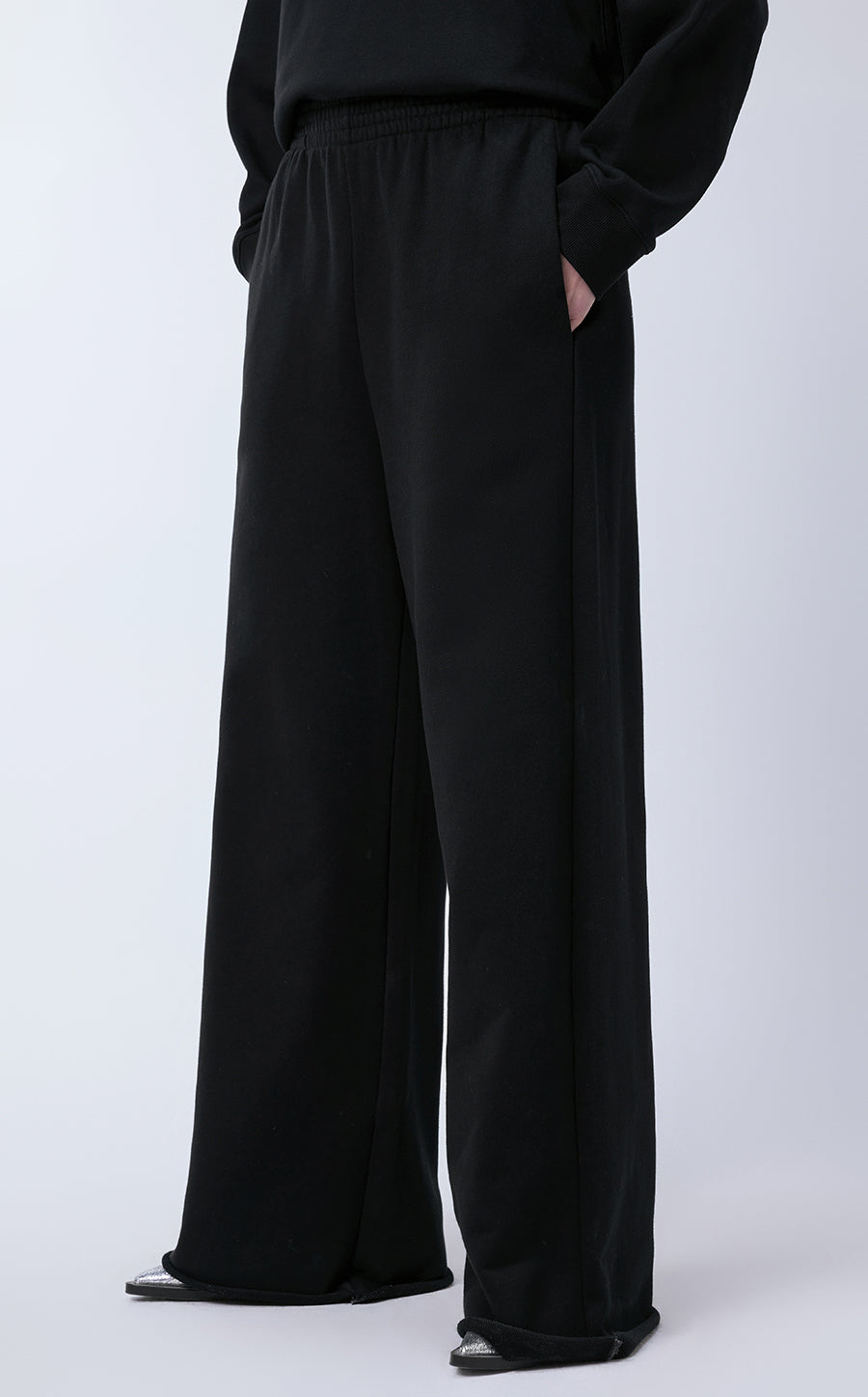 Pants / JNBY Extra Long Wide-leg Cotton Pants