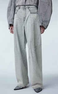 Pants / JNBY Relaxed Wide-leg Cotton Jeans
