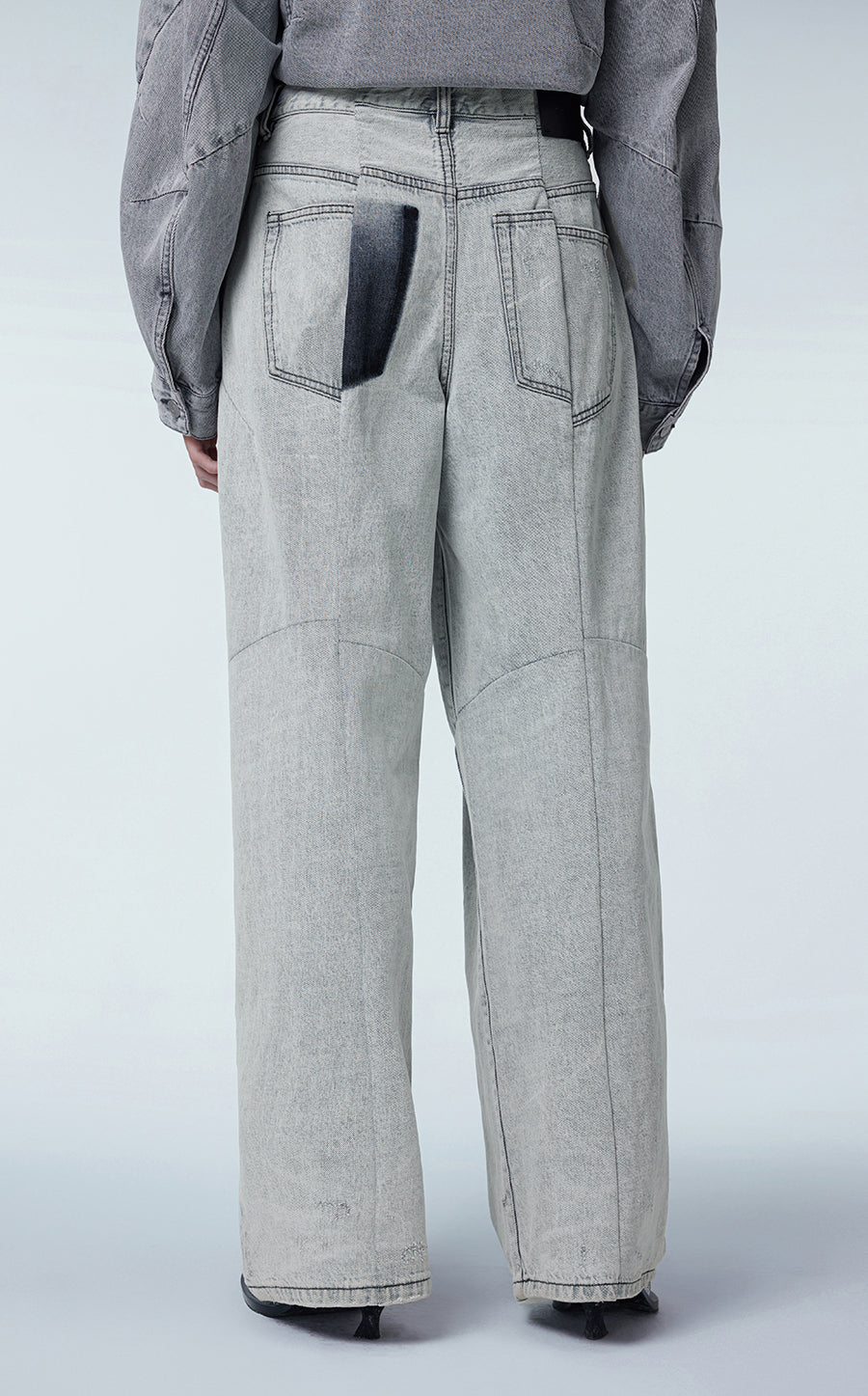 Pants / JNBY Relaxed Wide-leg Cotton Jeans