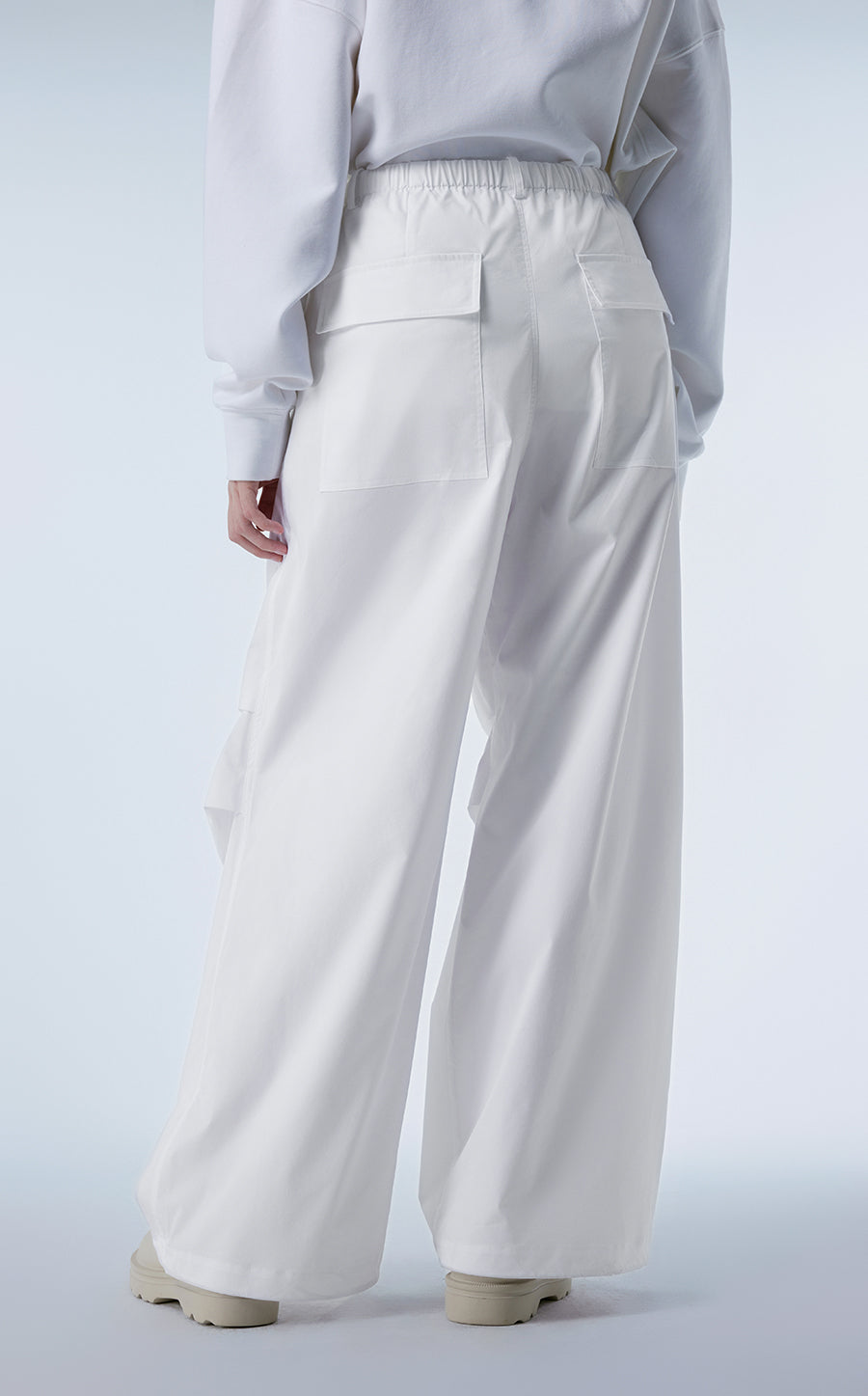 Pants / JNBY Gathered-detail Wide-leg Pants