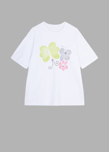 T-shirt / JNBY Relaxed Animal-print Cotton T-shirt