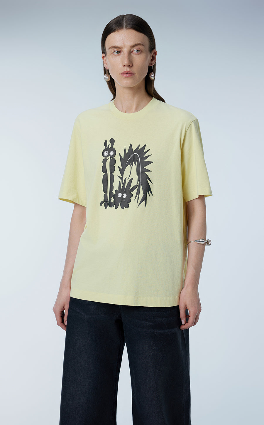 T-shirt / JNBY Relaxed Animal-print Cotton T-shirt