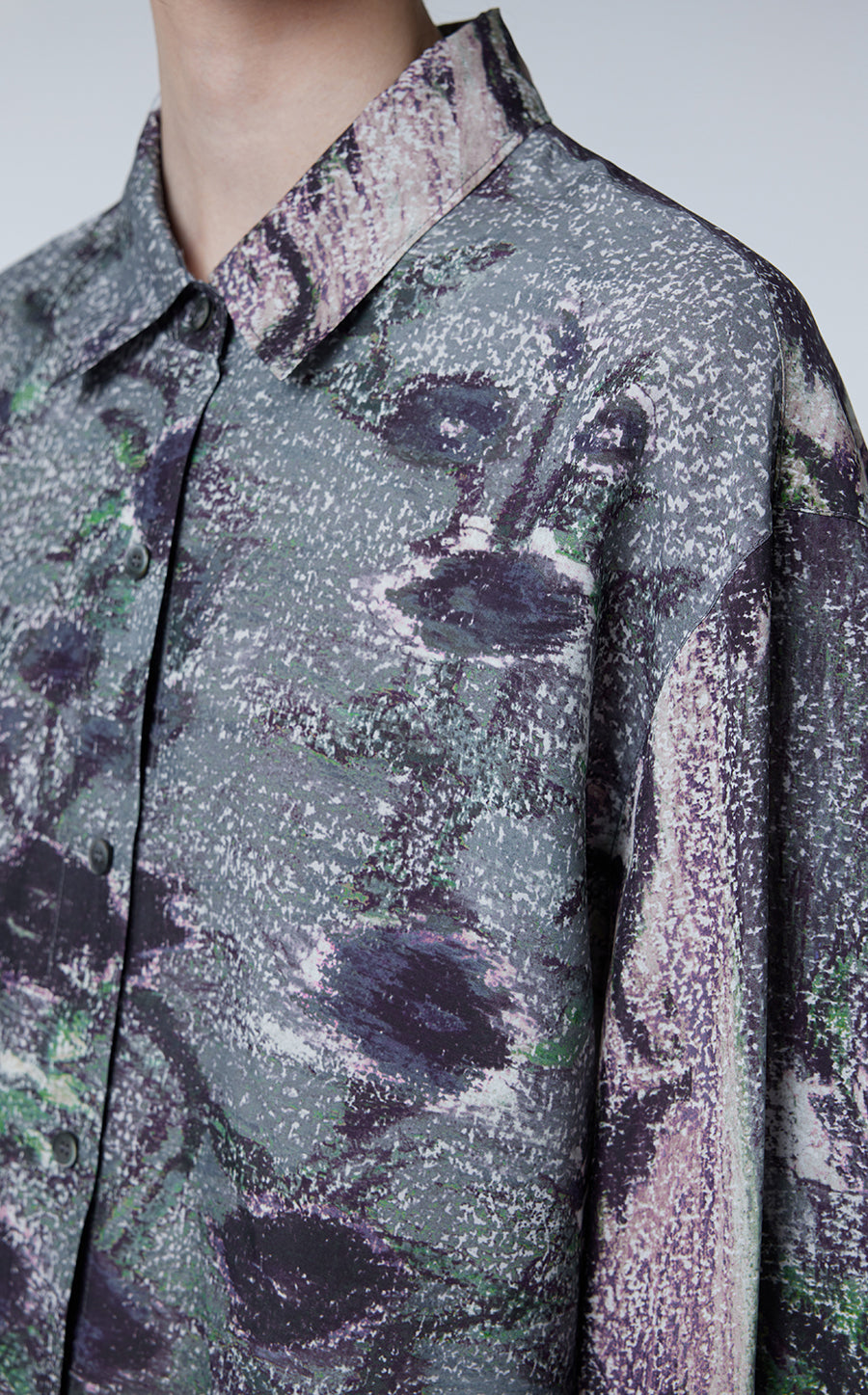 Shirt / JNBY Viscose-silk Floral Print Shirt