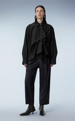 Shirt / JNBY Oversized Asymmetric Cotton Shirt