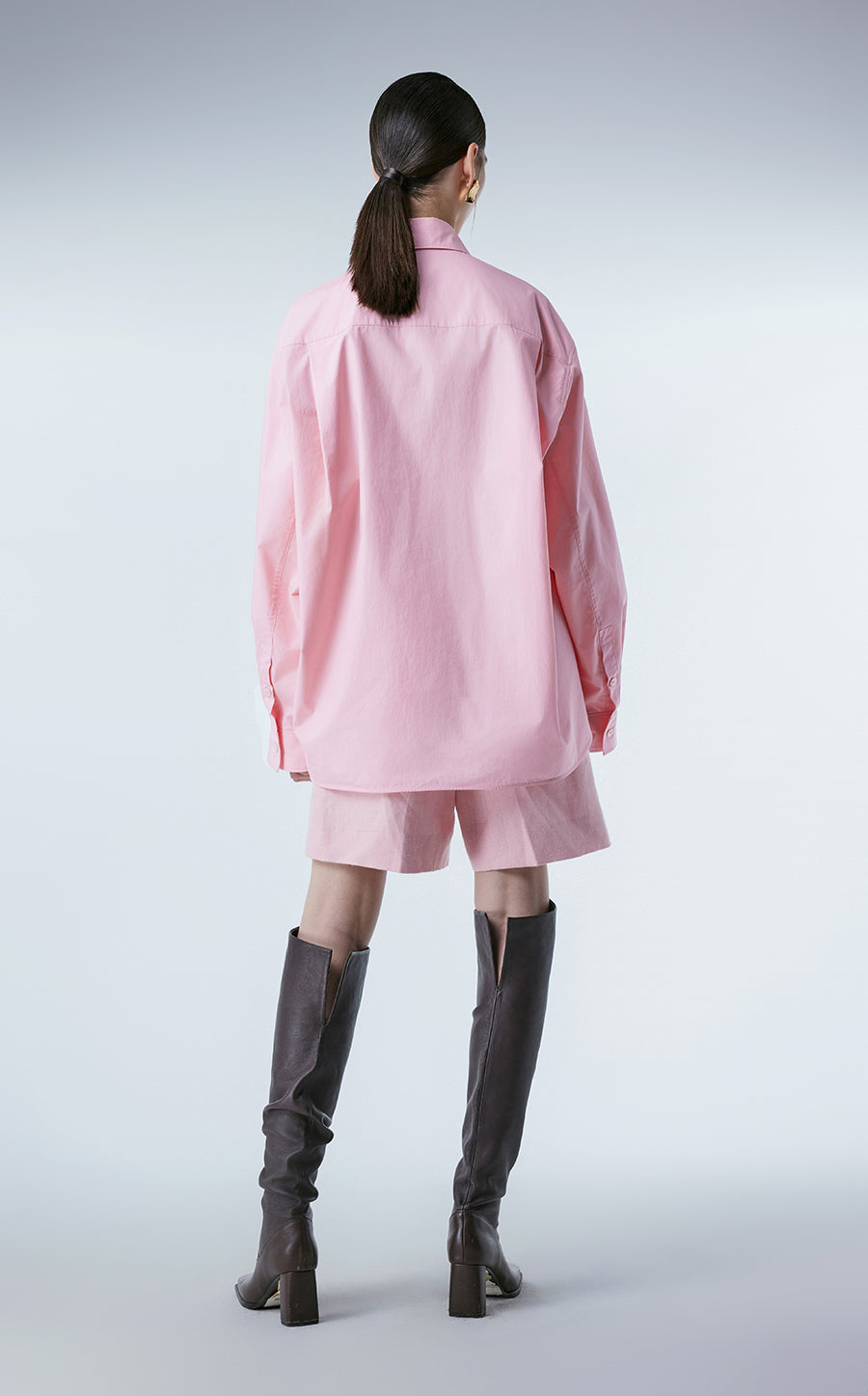 Shirt / JNBY Oversized Asymmetric Cotton Shirt