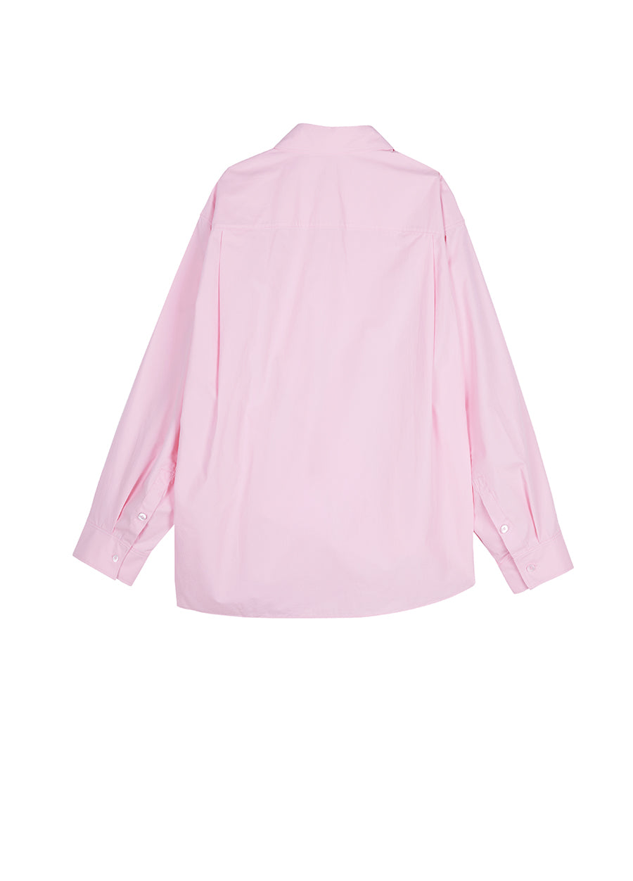 Shirt / JNBY Oversized Asymmetric Cotton Shirt