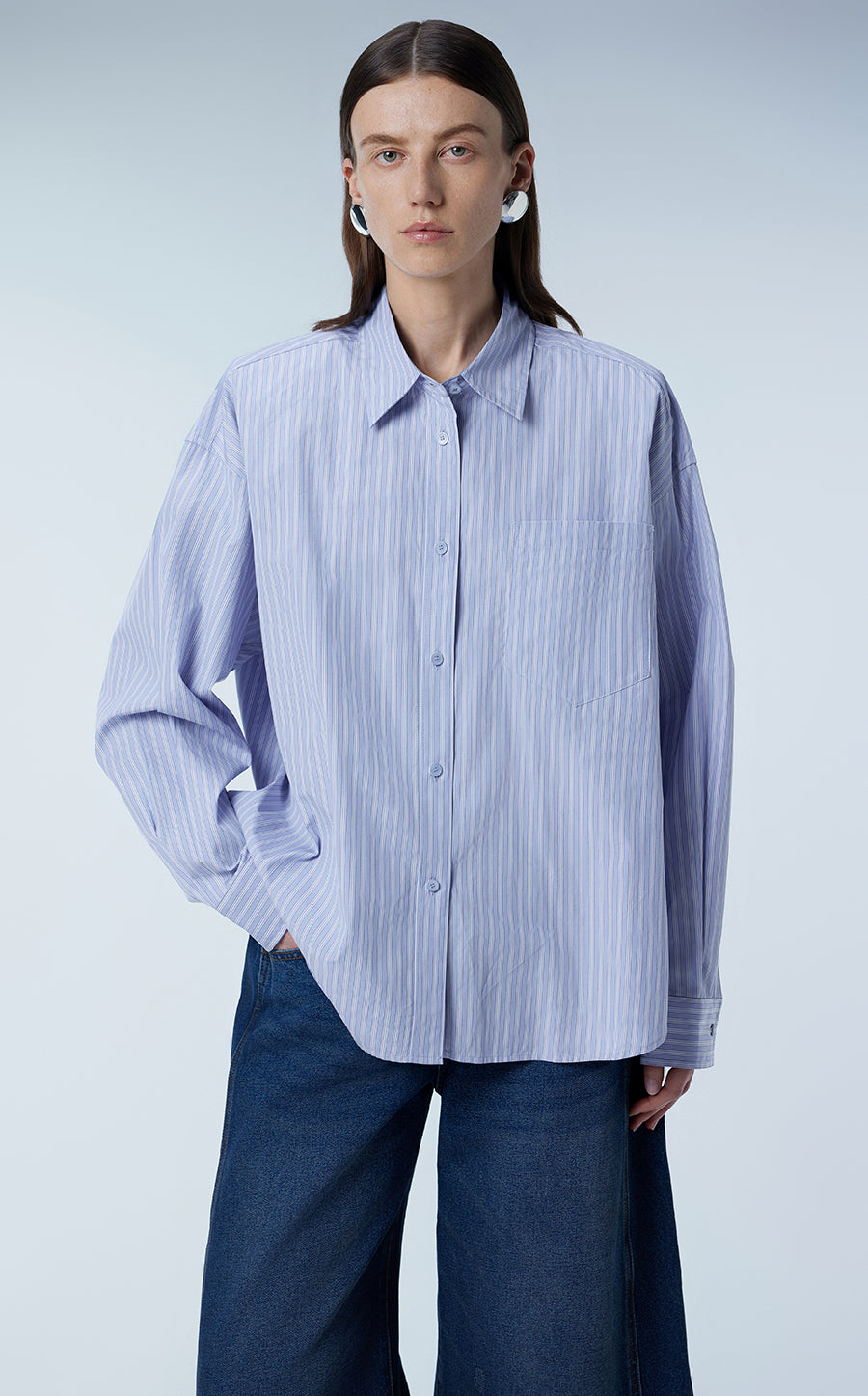 Shirt / JNBY Oversized Classic Cotton Shirt