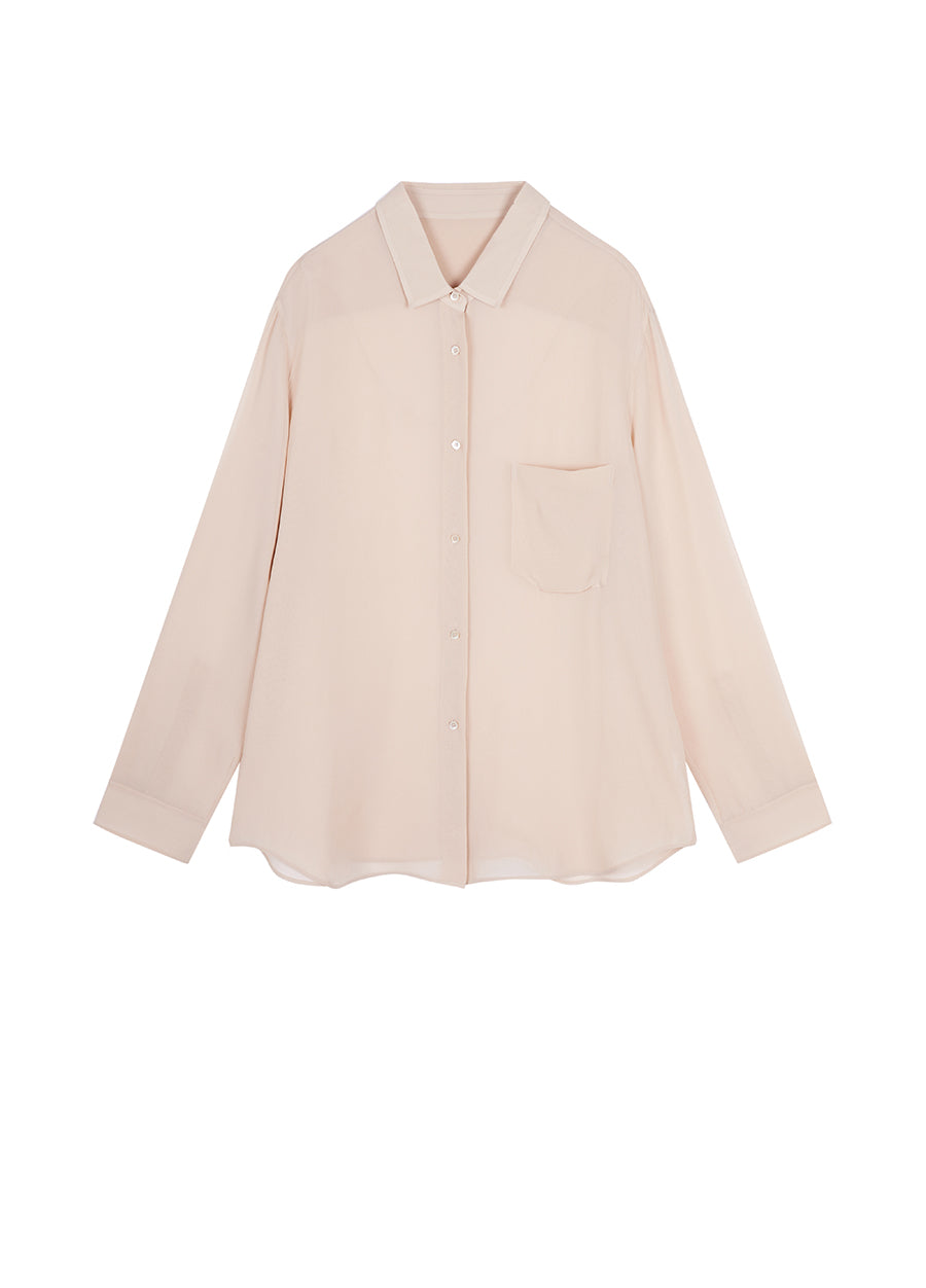 Shirt / JNBY Relaxed 100% Silk Shirt