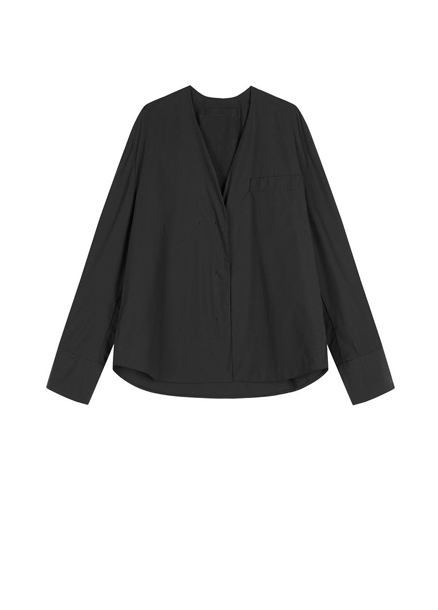 Shirt / JNBY V-neck Concealed Placket Shirt