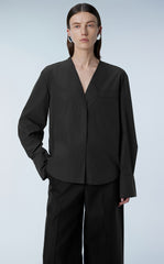 Shirt / JNBY V-neck Concealed Placket Shirt