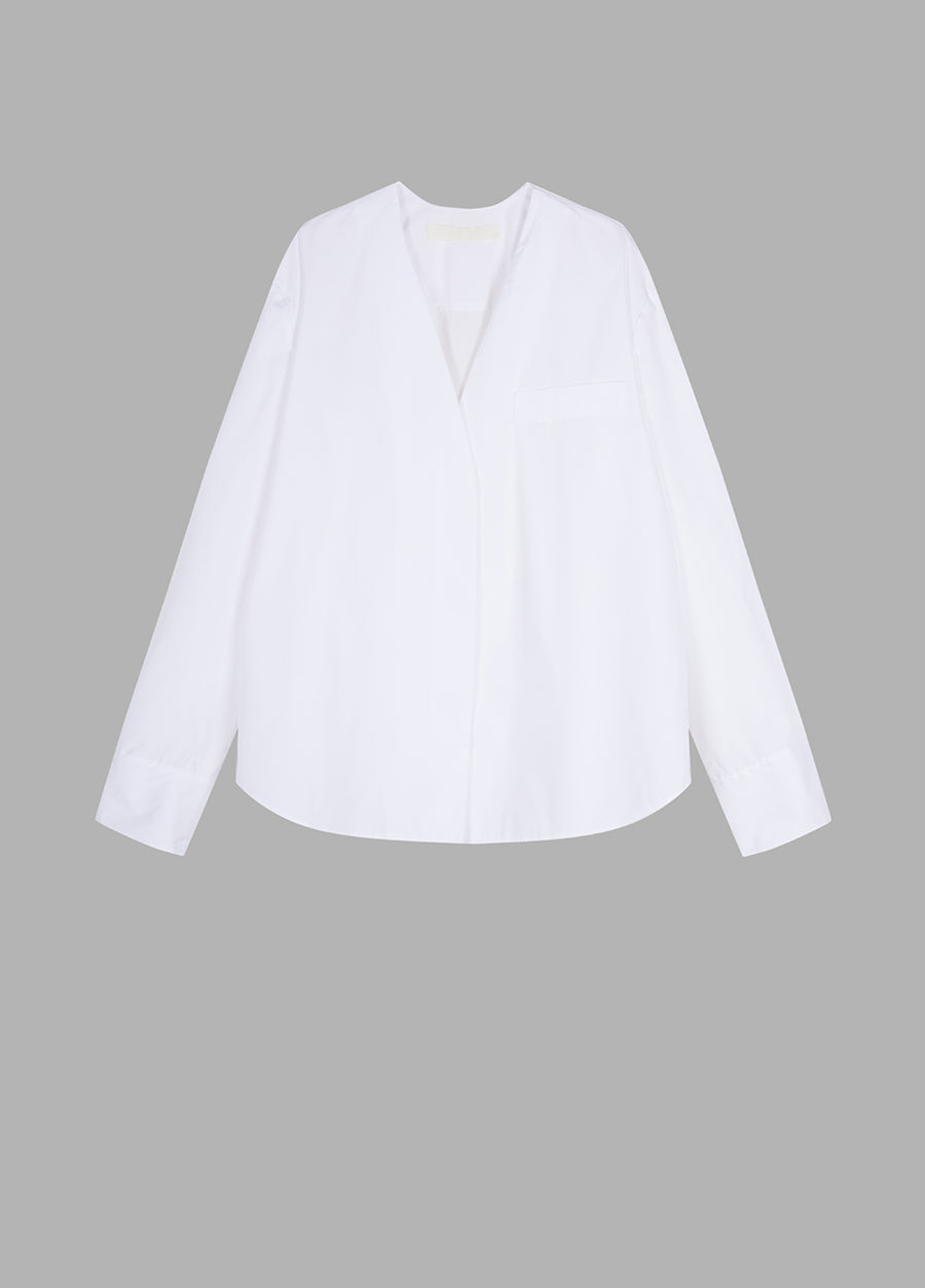 Shirt / JNBY V-neck Concealed Placket Shirt
