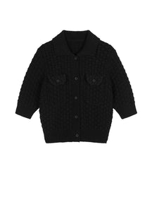 Sweater / JNBY Cropped Polo Sweater Cardigan