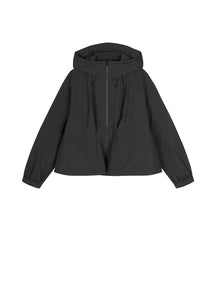 Coat / JNBY Oversized Zipper Placket Hooded Jacket