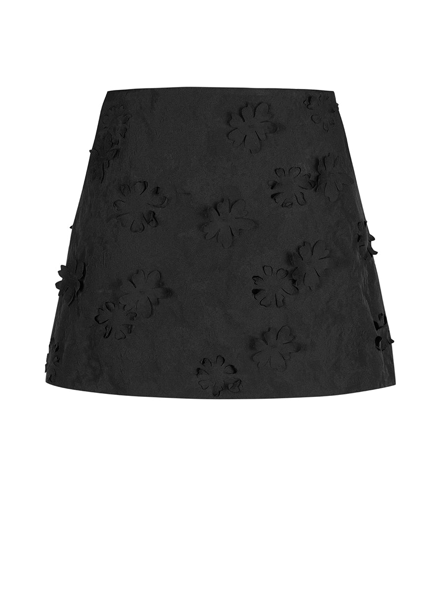 Skirt / JNBY Little Daisy Cut-out Jacquard Skirt