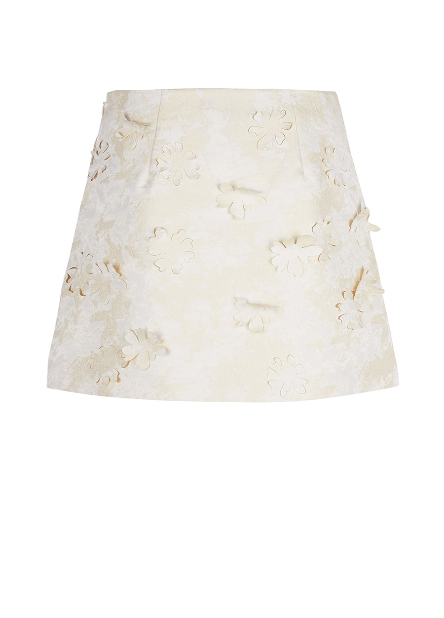 Skirt / JNBY Little Daisy Cut-out Jacquard Skirt