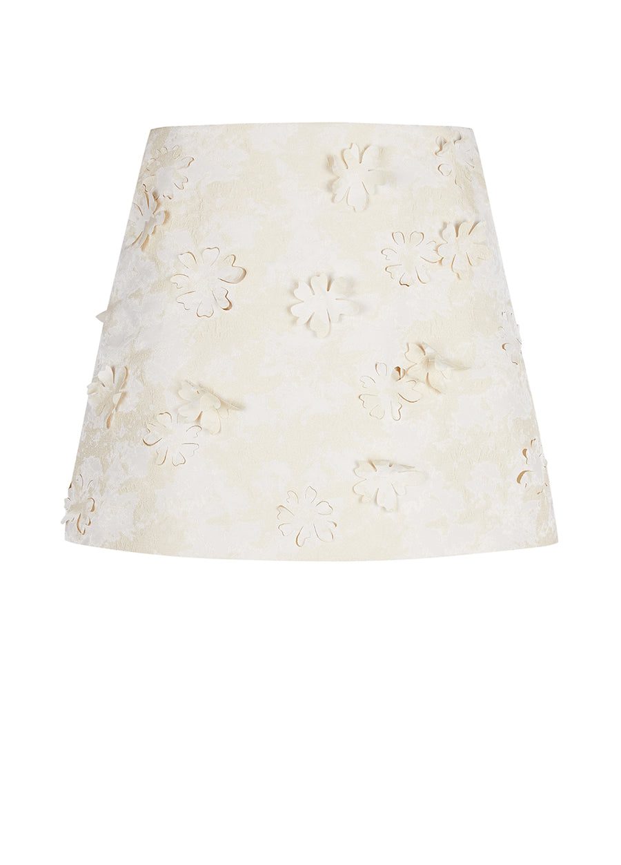 Skirt / JNBY Little Daisy Cut-out Jacquard Skirt