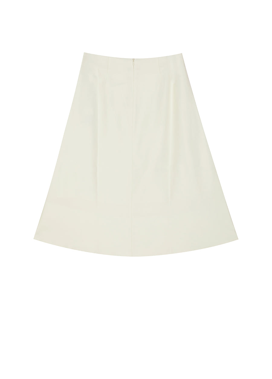 Skirt / JNBY A-line Relaxed Wool-silk Skirt