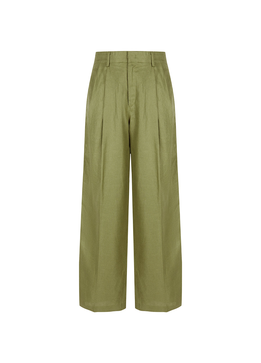 Pants / (ESG) JNBY Relaxed Linen Straight Pants