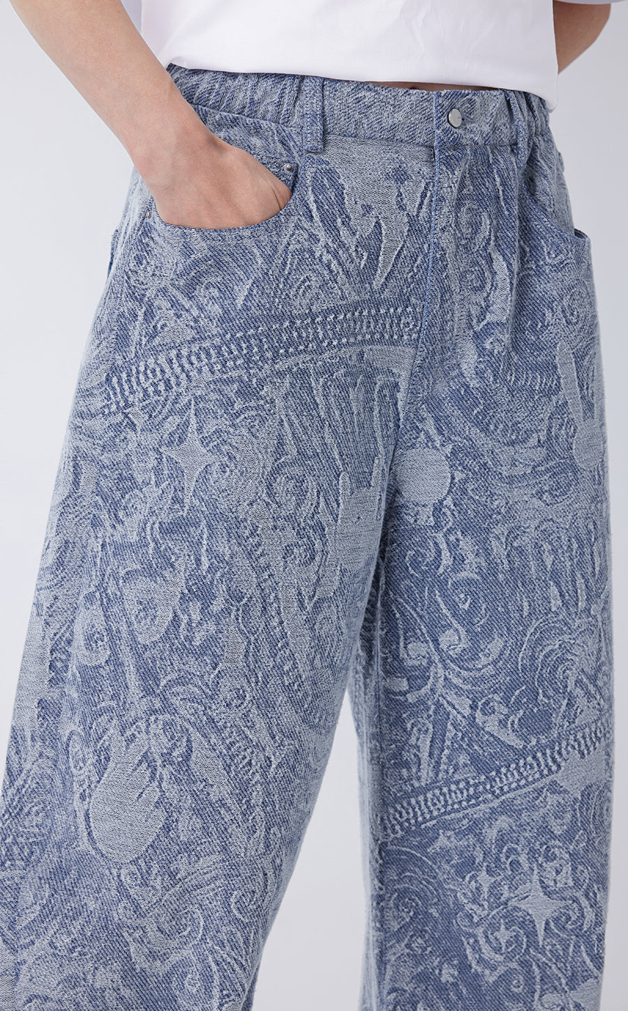 Pants / JNBY Cotton Prints Track Jeans