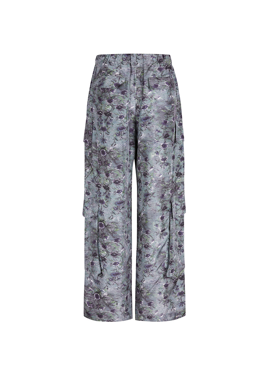 Pants / JNBY  Relaxed Floral Print Silk Pants