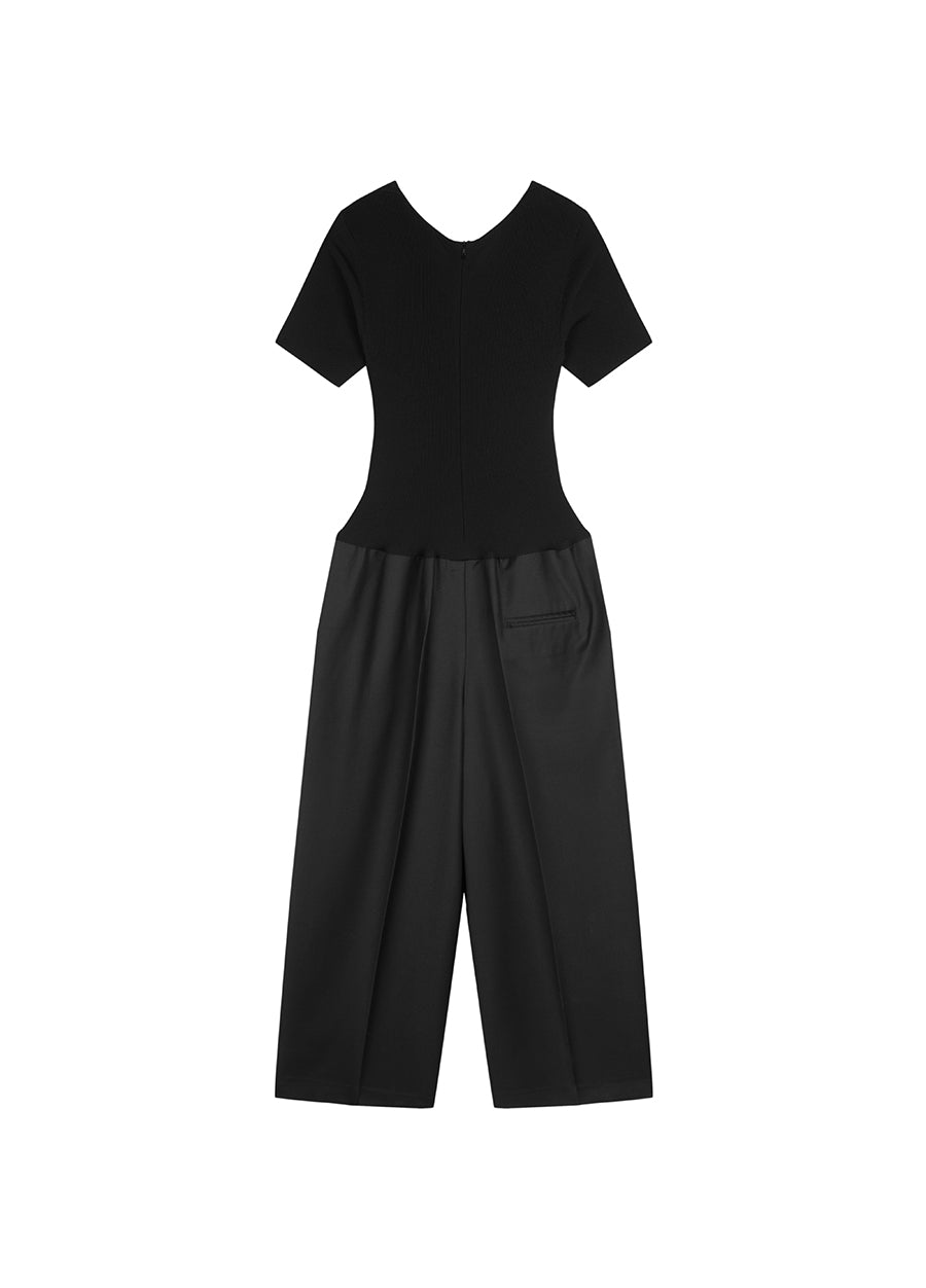 Jumpsuit / JNBY Silm-fit V-neck Jumpsuit