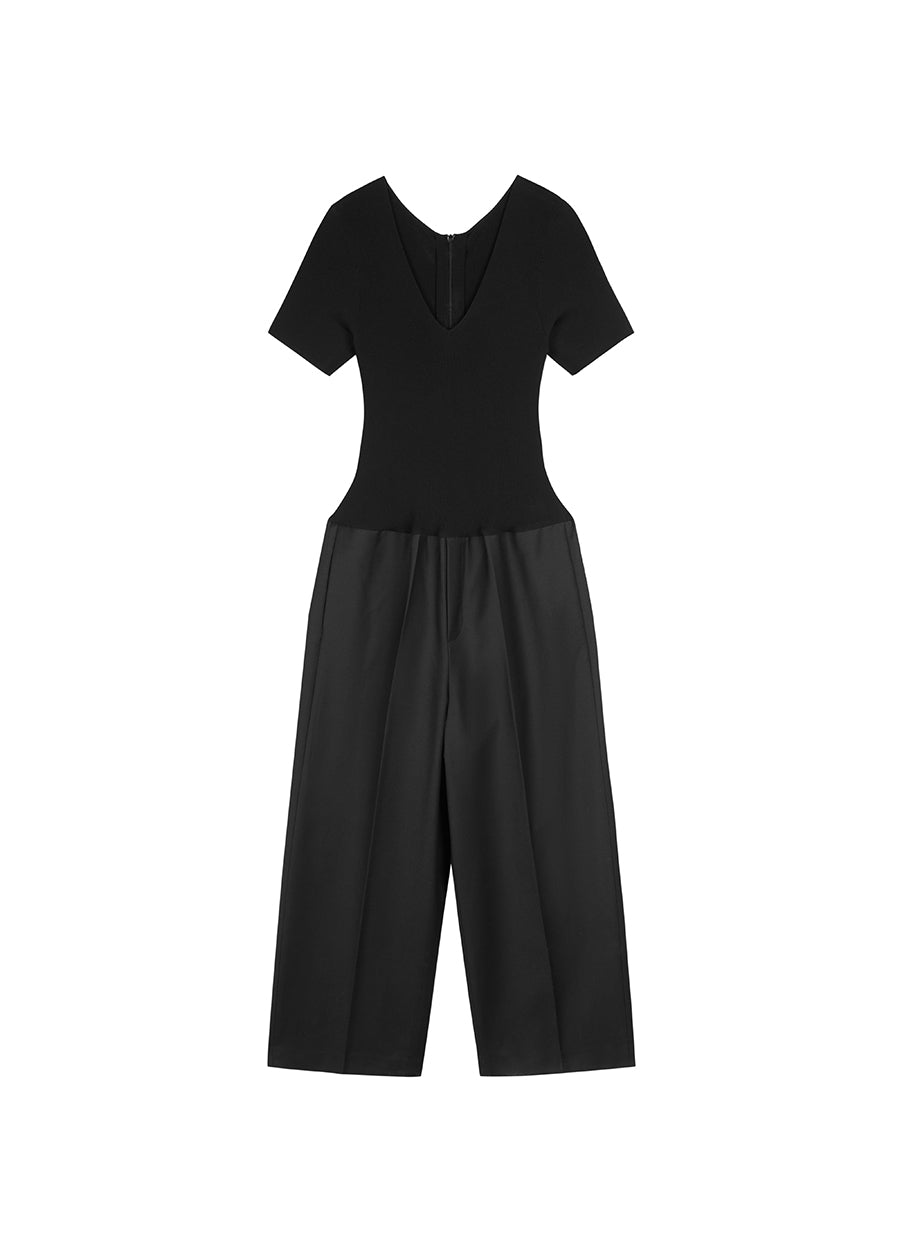 Jumpsuit / JNBY Silm-fit V-neck Jumpsuit