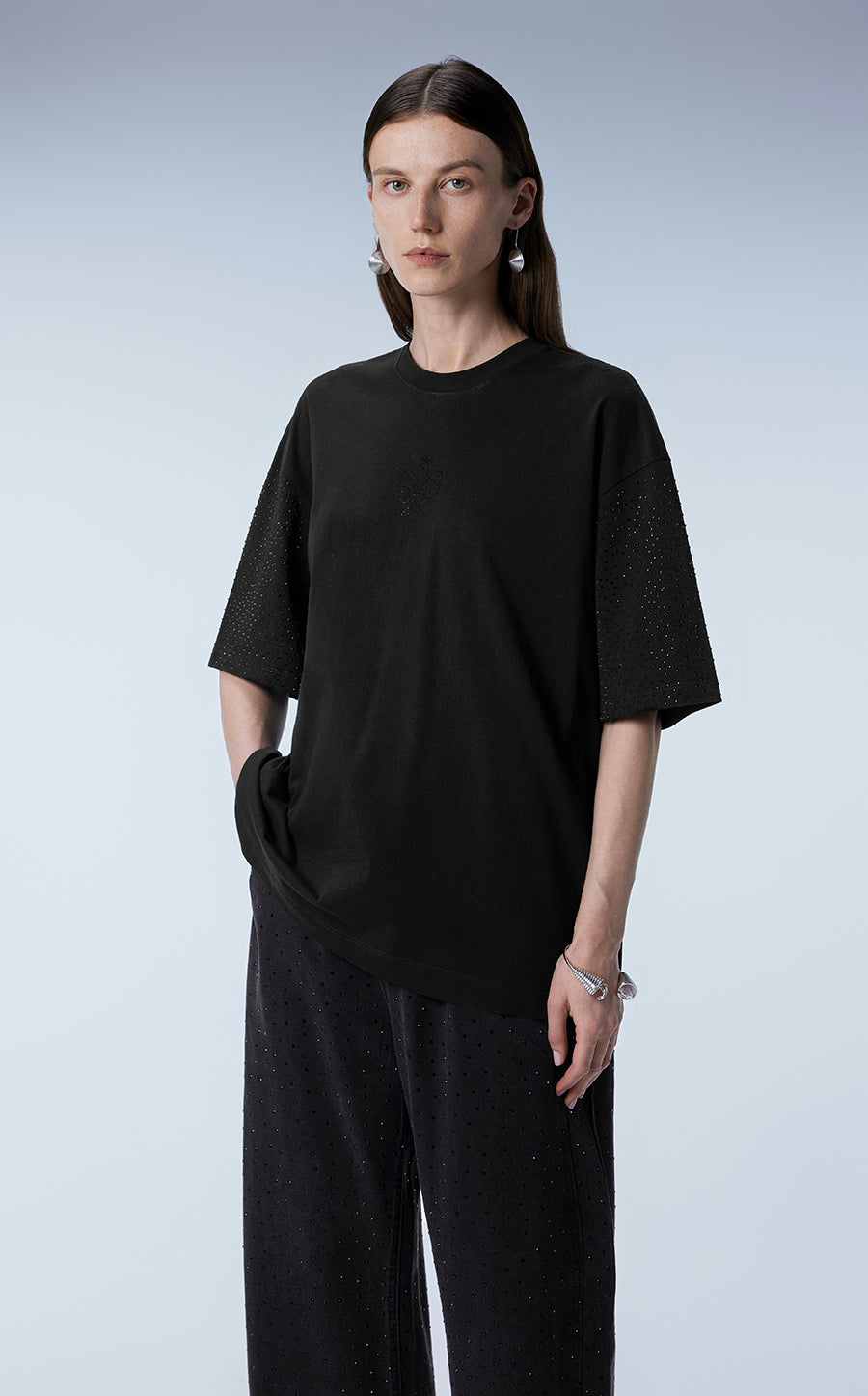 T-shirt / JNBY Oversized Short-sleeve Cotton T-shirt