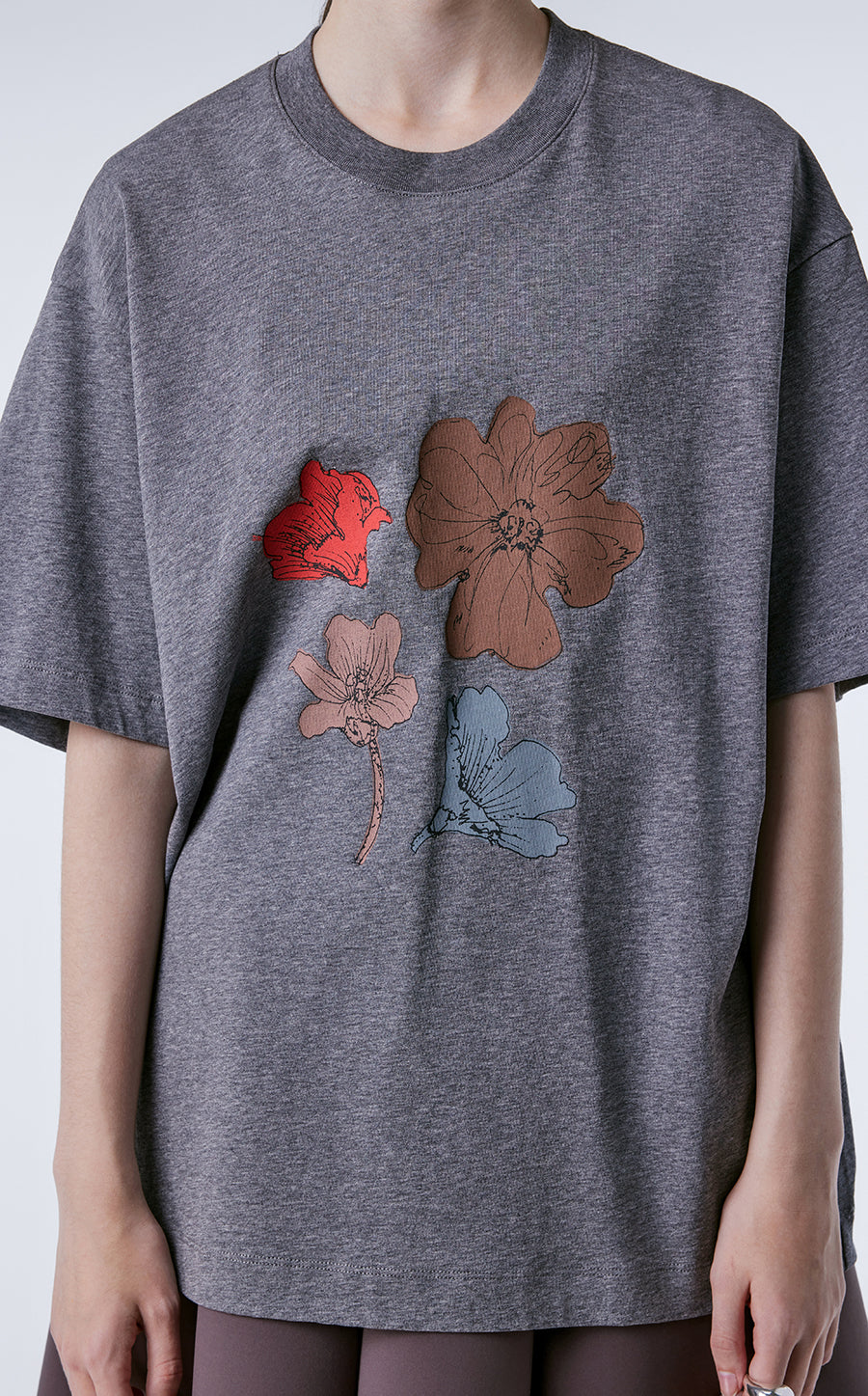 T-shirt / JNBY Miao-inspired Floral Print T-shirt