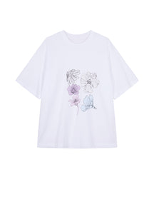 T-shirt / JNBY Miao-inspired Floral Print T-shirt