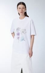 T-shirt / JNBY Miao-inspired Floral Print T-shirt