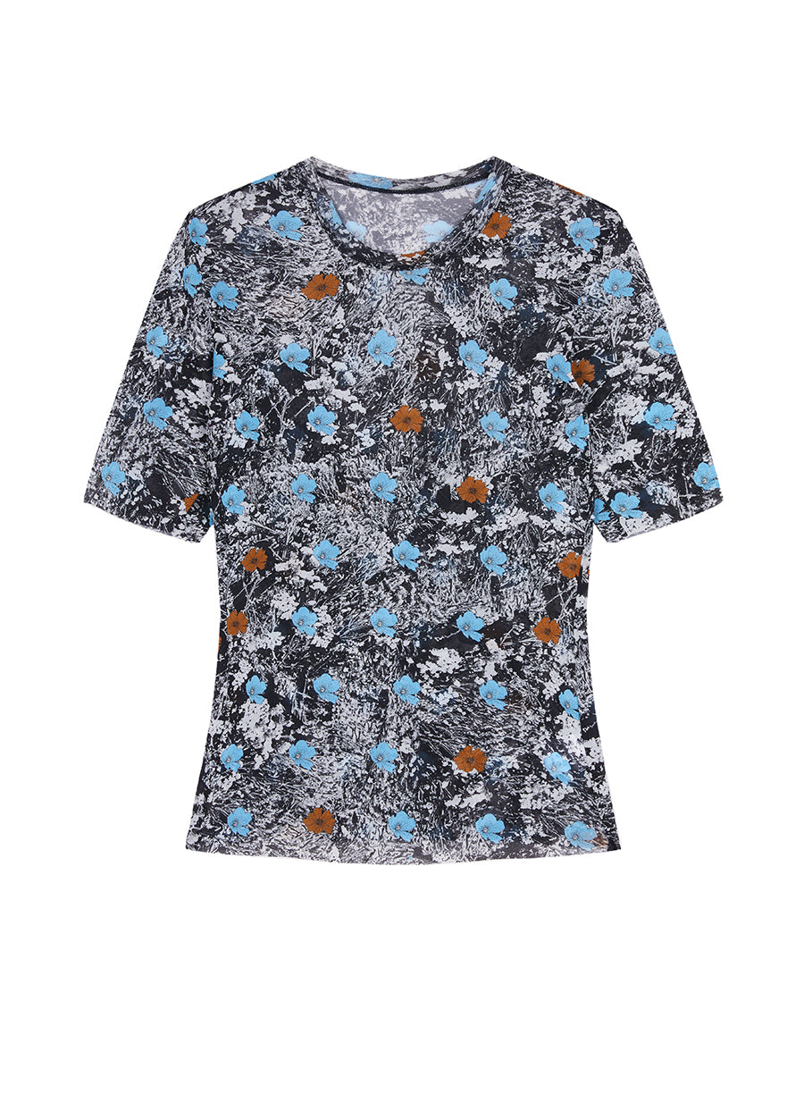 T-shirt / JNBY Floral Print Skin-friendly Short-sleeve T-shirt