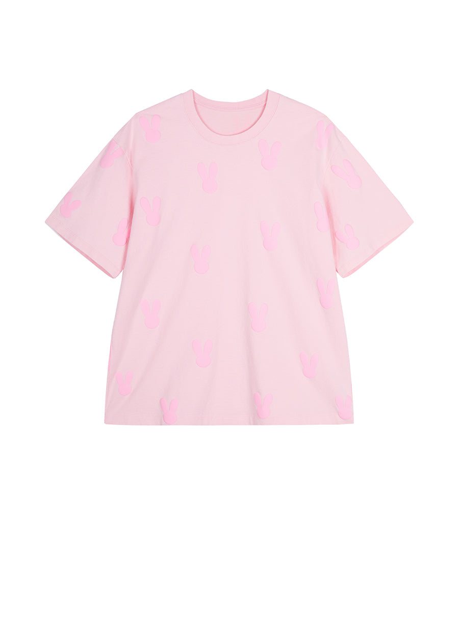 T-Shirt / JNBY Basic Solid Color Short Sleeve T-Shirt (100% Cotton)