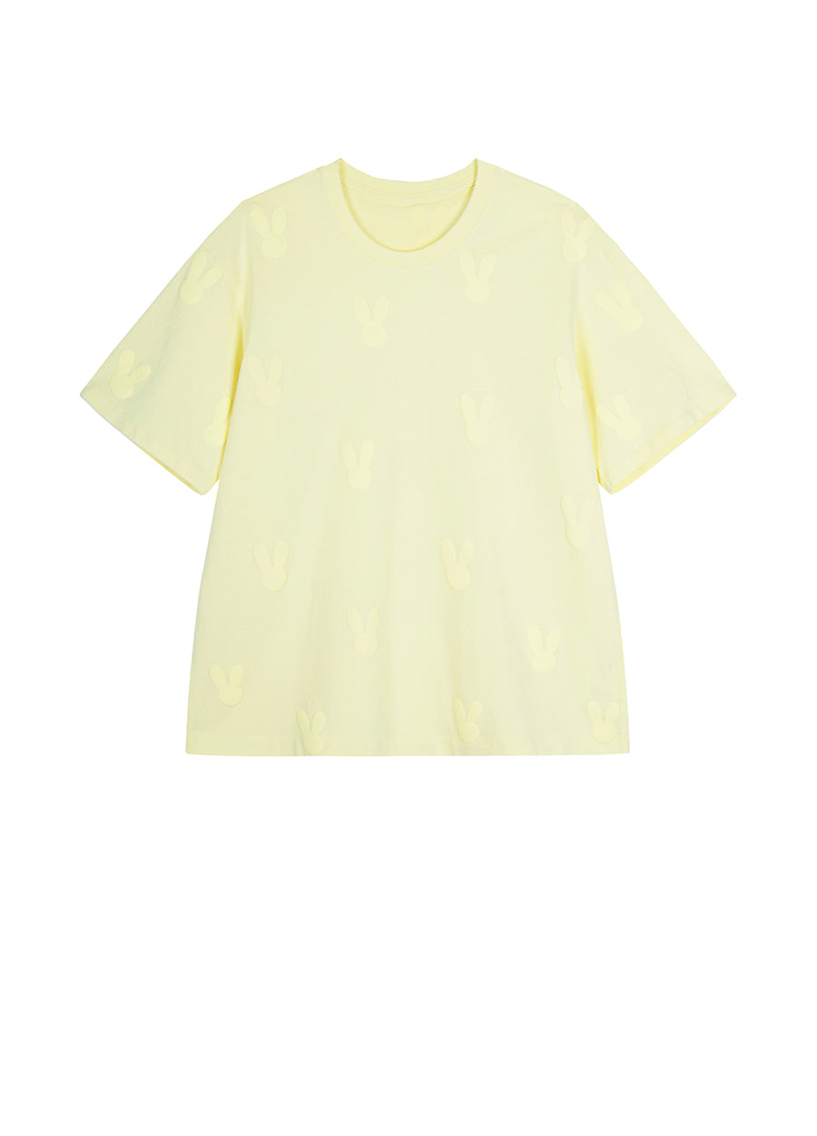 T-Shirt / JNBY Basic Solid Color Short Sleeve T-Shirt (100% Cotton)