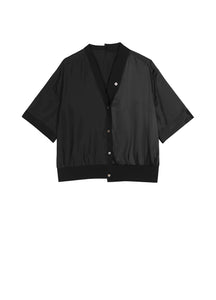 Shirt / JNBY Relaxed Viscose-silk Spliced Shirt